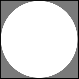 quadrato con cerchio inscritto
